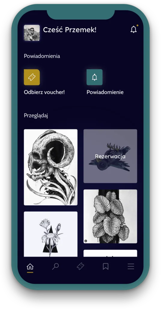 Przeglądanie wzorów flash tatuażu